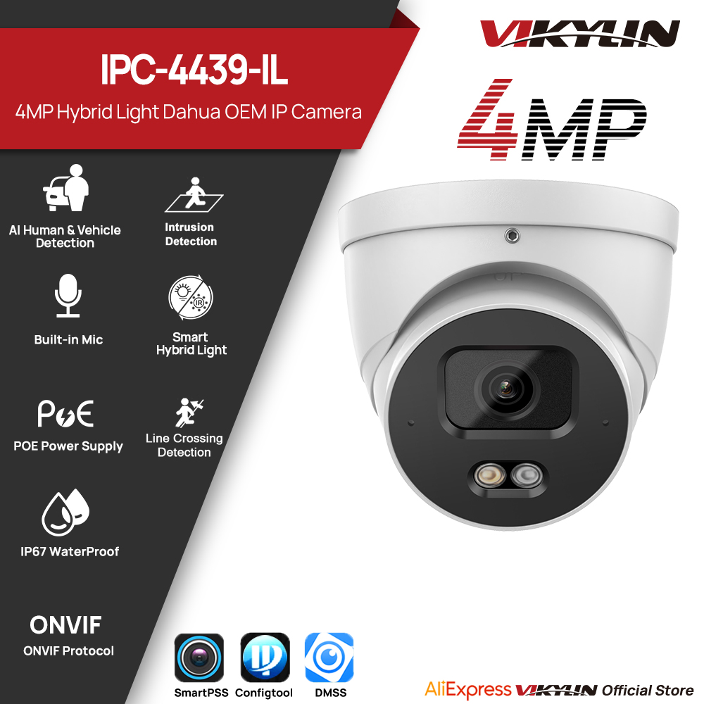 Smart Home Login - VIKYLIN 4MP กล้องรักษาความปลอดภัย IP สมาร์ท ดูอัล