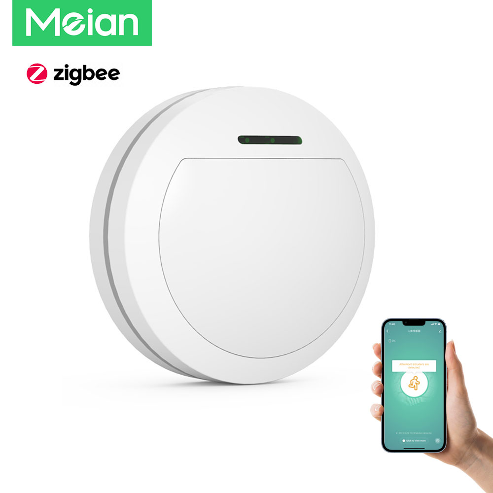 Smart Home Zigbee 3.0 - เซ็นเซอร์ตรวจจับความเคลื่อนไหว Meian Tuya ZigBee 3.0 เครื่องตรวจจับการเคลื่อนไหวของร่างกายมนุษย์แบบอินฟราเรดไร้สายสำหรับระบบรักษาความปลอดภัยบ้านอัจฉริยะ