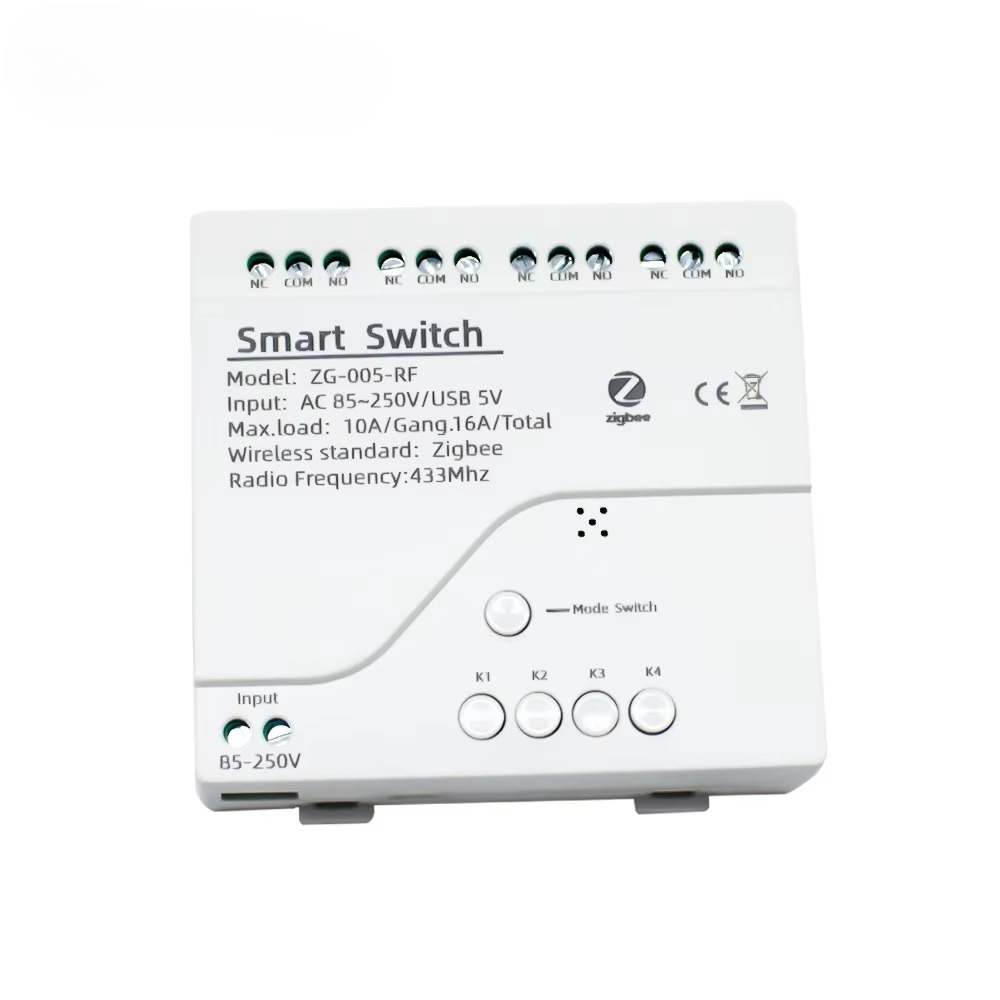 Tuya Smart Switch - โมดูลสวิตช์รีเลย์ Tuya 4CH Zigbee USB 5V