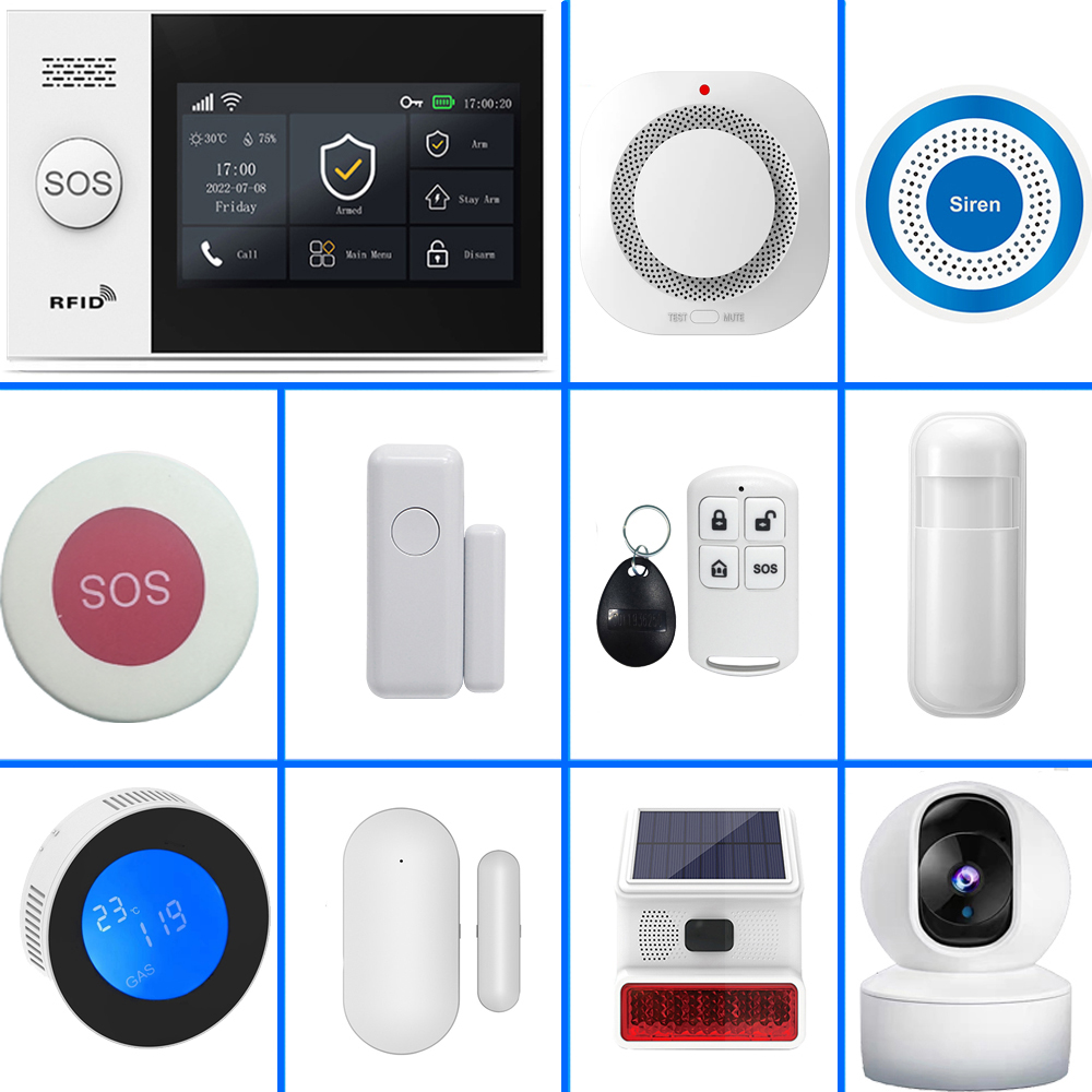Home Automation Kit - PGST 4G Tuya ระบบเตือนภัยบ้านอัจฉริยะ, WiFi 433MHz