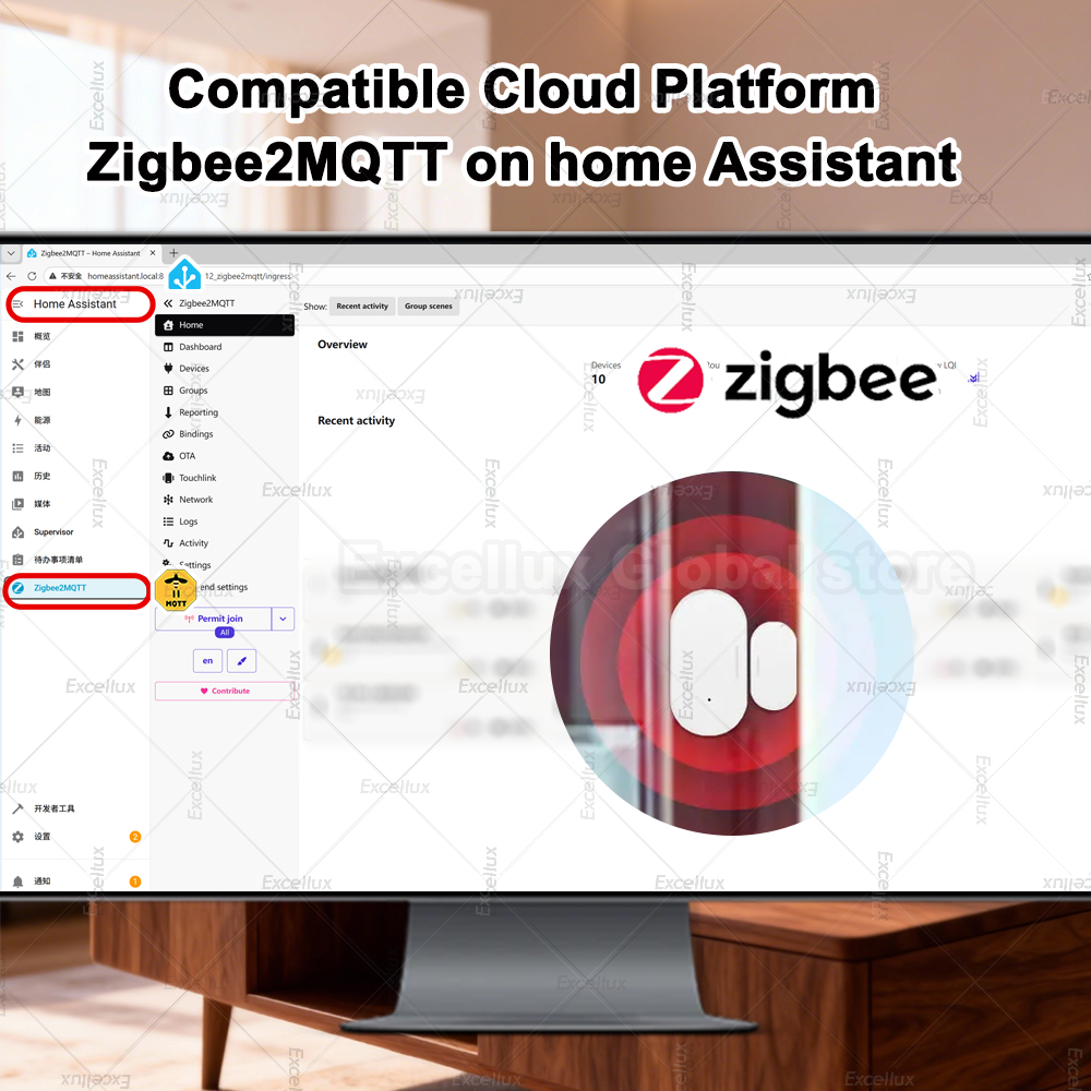 Zigbee 3.0 เซ็นเซอร์ประตูหน้าต - Smart Home Zigbee 3.0 บทวิจารณ์และราคา