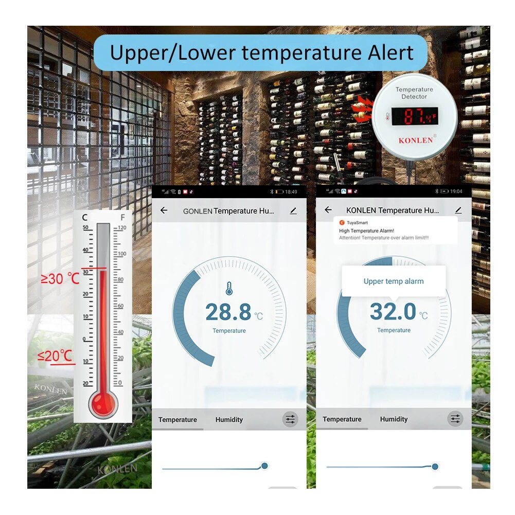 Konlen Tuya เซ็นเซอร์อุณหภูมิ  - Smart Home Thermostat บทวิจารณ์และราคา