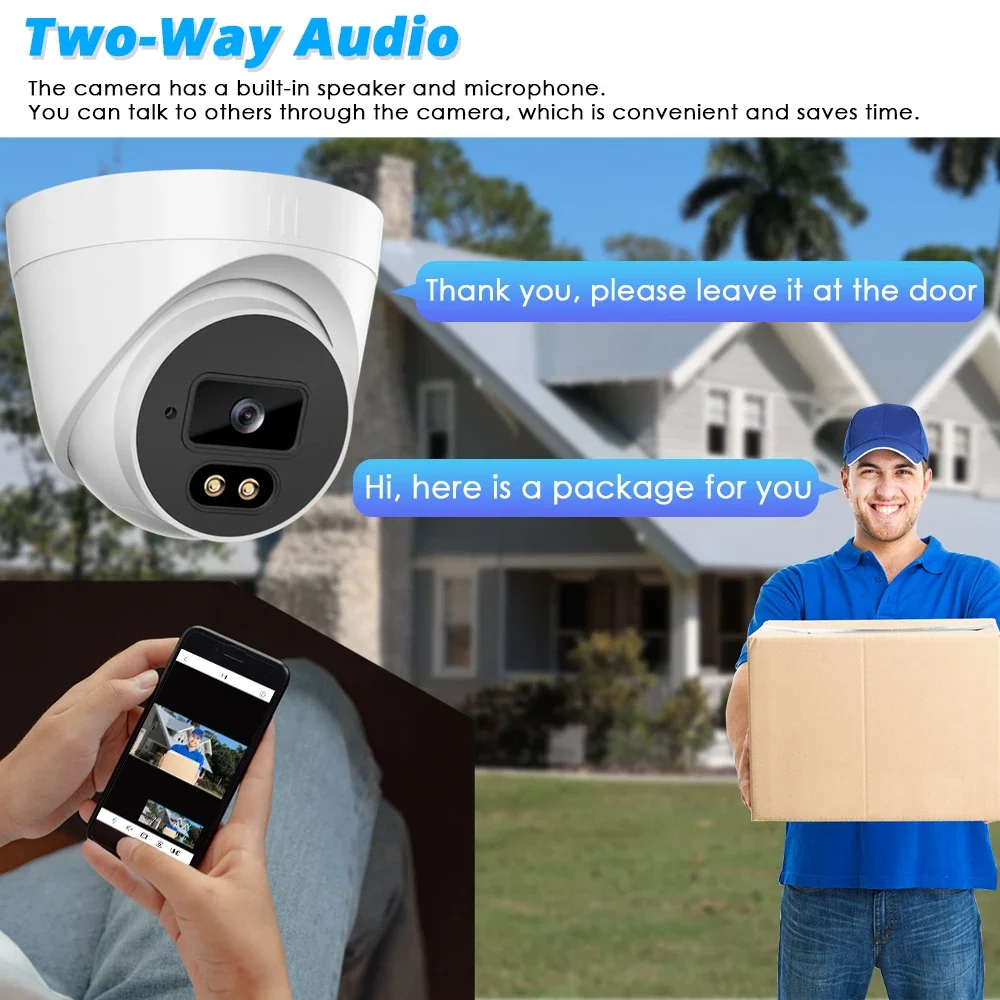 6MP POE กล้อง6MP กลางแจ้งสมาร์ - Smart Home Windows App บทวิจารณ์และราคา