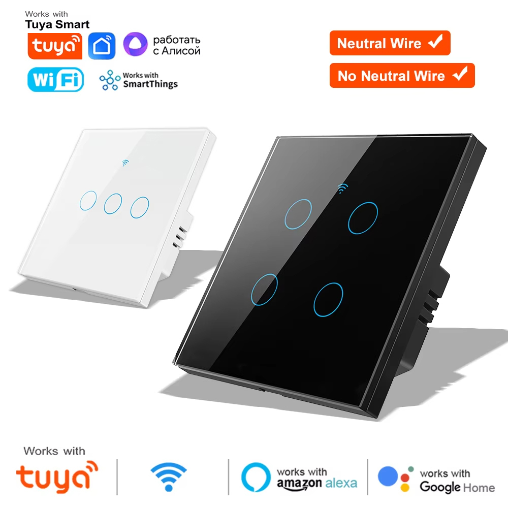 สวิตช์ไฟติดผนังแบบสัมผัส WiFi  - Tuya Smart Switch บทวิจารณ์และราคา