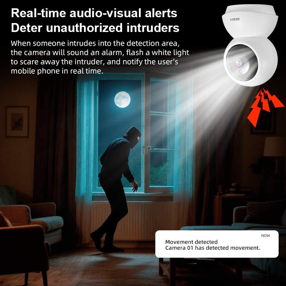 กล้องวงจรปิดไร้สาย Fuers 5MP W - Smart Home Windows App บทวิจารณ์และราคา
