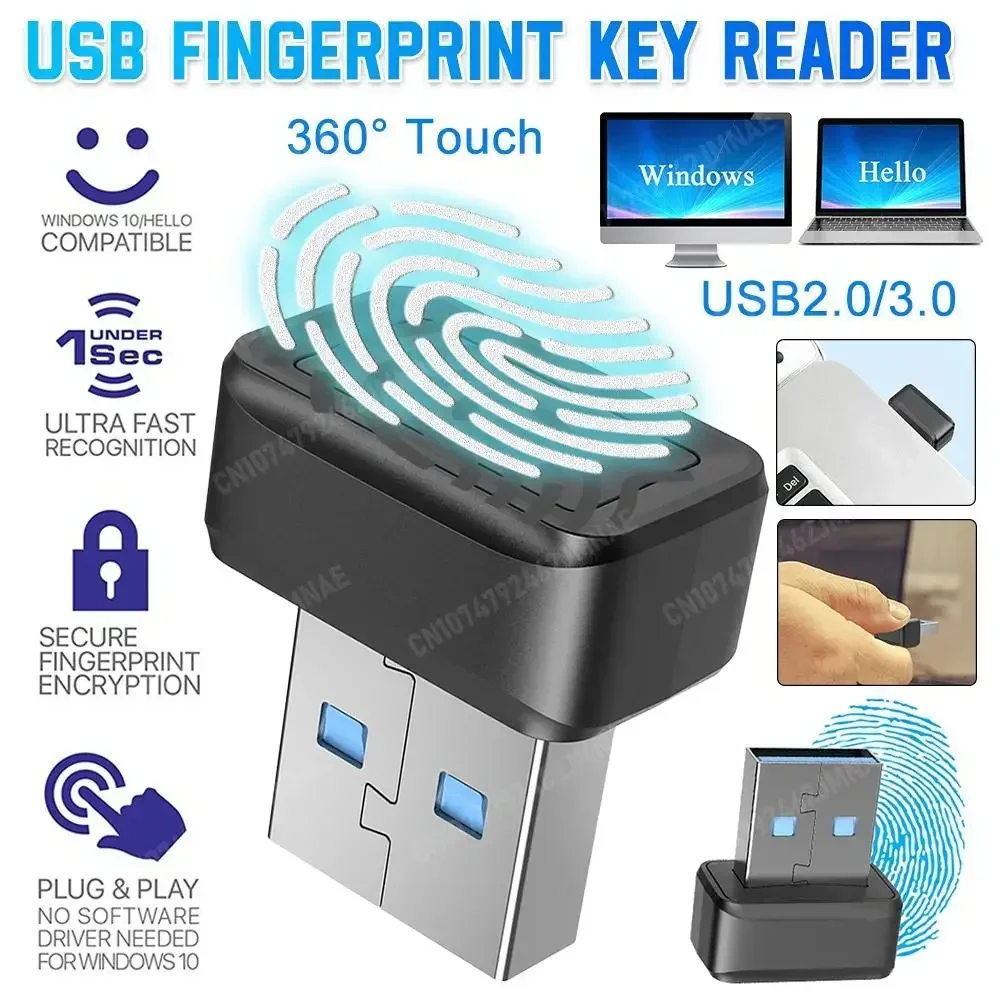 USB แบบพกพา คีย์ลายนิ้วมือไบโอ - Smart Home Login บทวิจารณ์และราคา