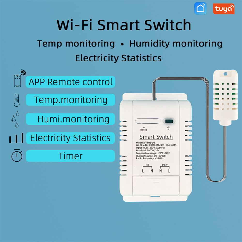 Tuya สวิตช์ควบคุม TH-16ไร้สาย  - Smart Home Thermostat บทวิจารณ์และราคา