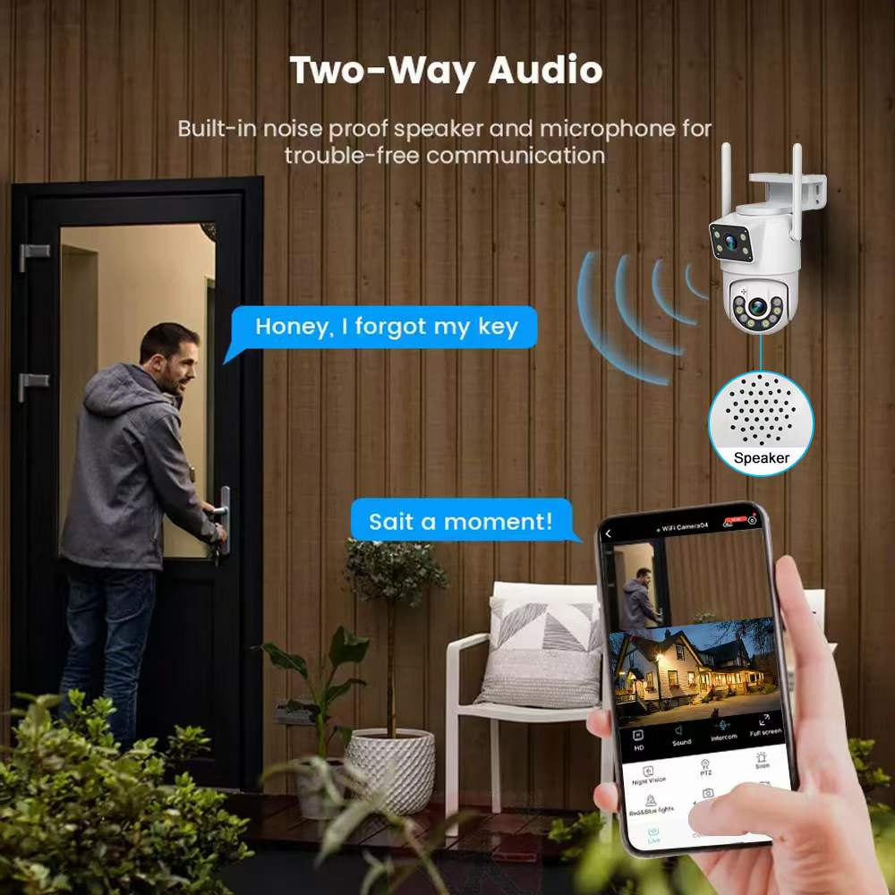 กล้องวงจรปิดไร้สายแบบโดม PTZ ค - Smart Home Windows App บทวิจารณ์และราคา