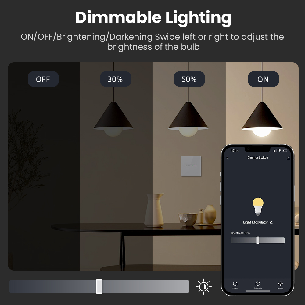 AVATTO WiFi 1/2 Gang Smart Dim - Tuya Smart Switch บทวิจารณ์และราคา