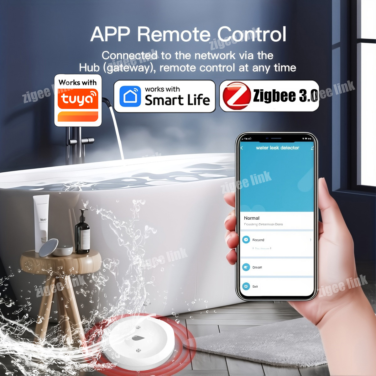 เซ็นเซอร์น้ำ ZigBee 3.0 เครื่อ - Zigbee Gateway บทวิจารณ์และราคา