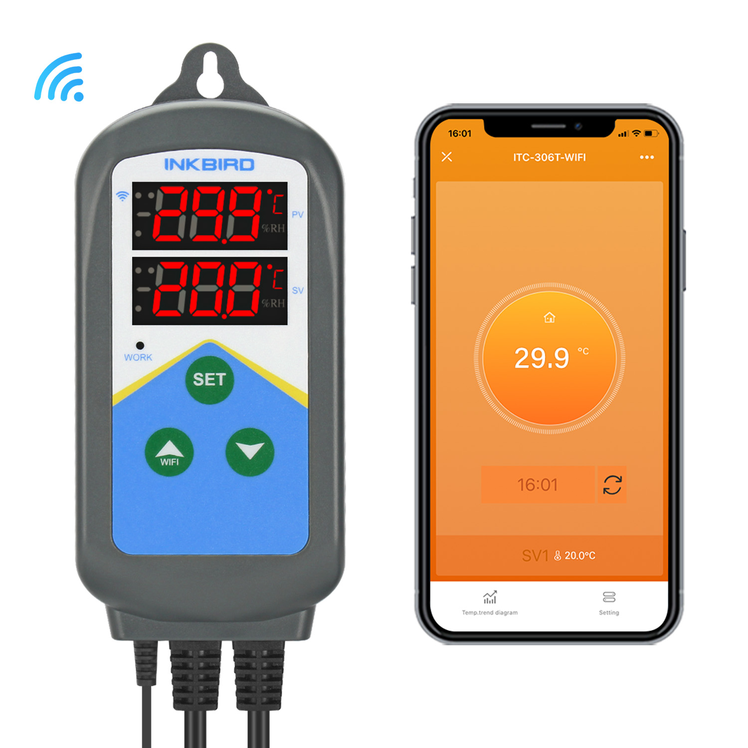 INKBIRD WIFI Thermoregulator I - Smart Home Thermostat บทวิจารณ์และราคา