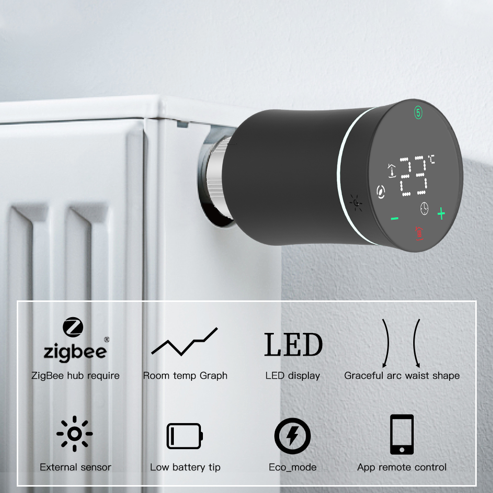Moes ZigBee TRV เทอร์โมสตัท Tu - Smart Home Thermostat บทวิจารณ์และราคา