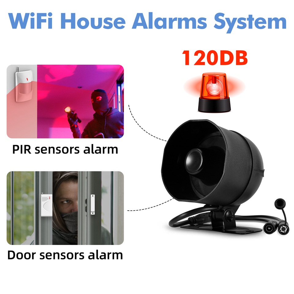KERUI 120dB ระบบเตือนภัยไซเรน  - Home Automation Kit บทวิจารณ์และราคา
