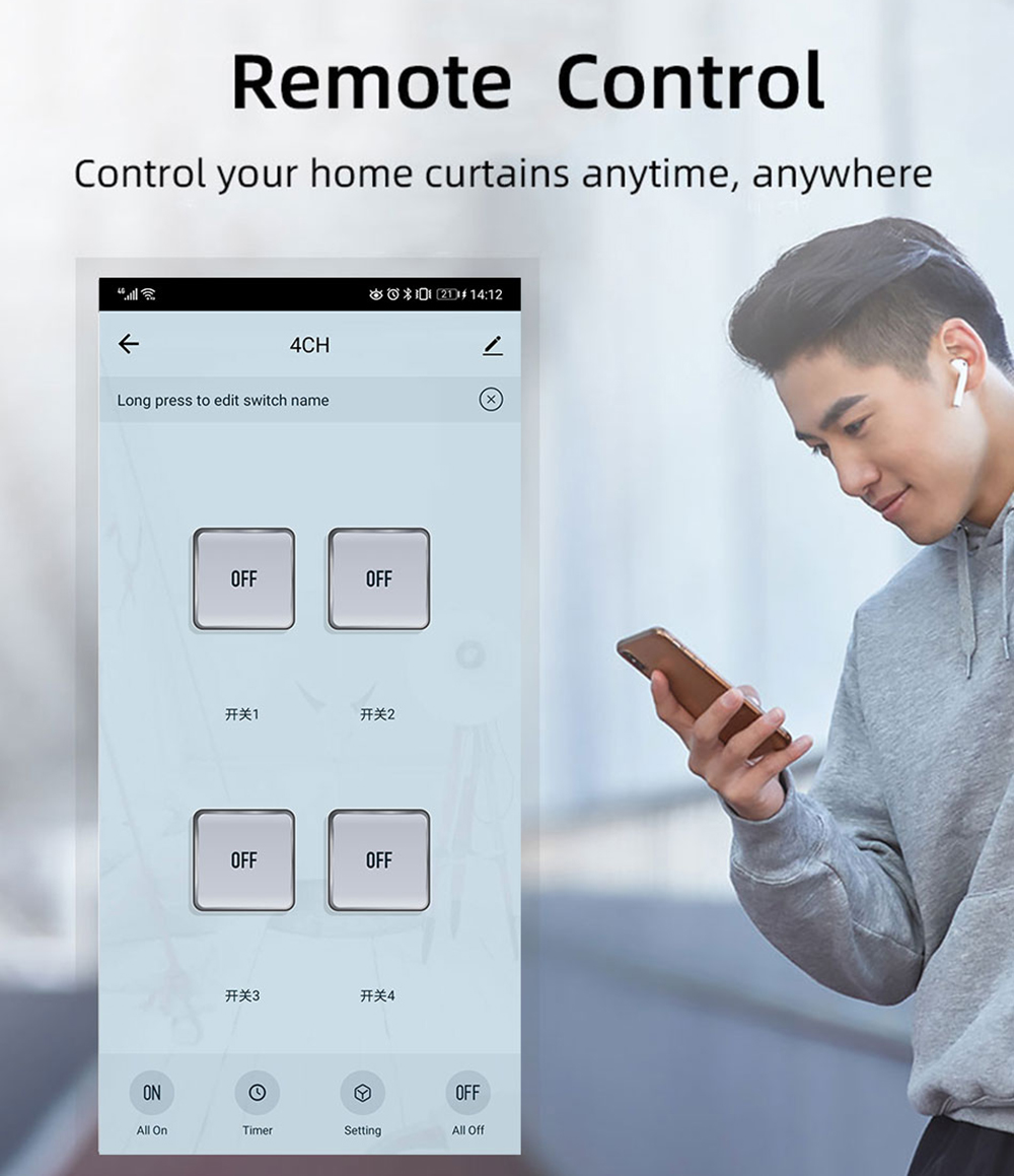 โมดูลสวิตช์รีเลย์ Tuya 4CH Zig - Tuya Smart Switch บทวิจารณ์และราคา