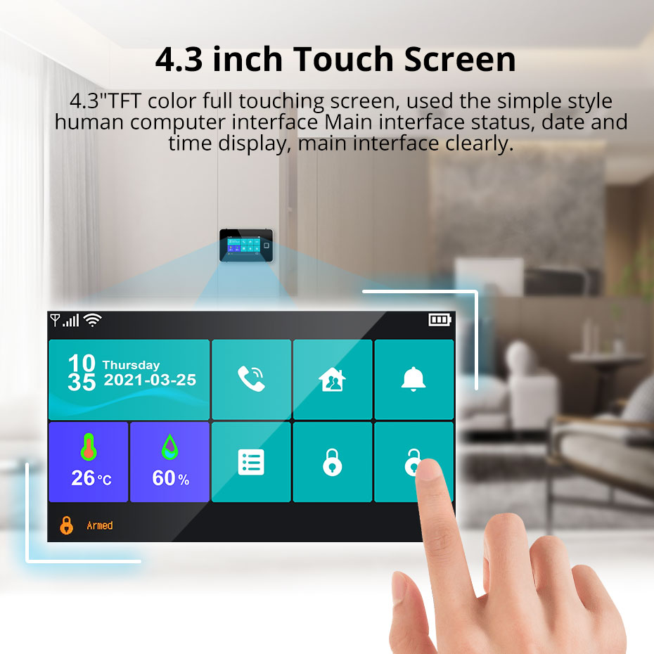 ระบบเตือนภัยบ้านไร้สาย KERUI ห - Home Automation Kit บทวิจารณ์และราคา