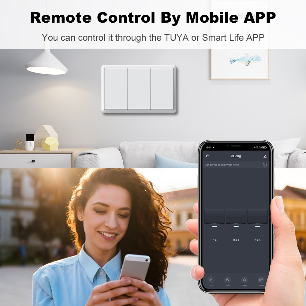 MANHOT ZigBee3.0 สวิตช์อัจฉริย - Tuya Smart Switch บทวิจารณ์และราคา