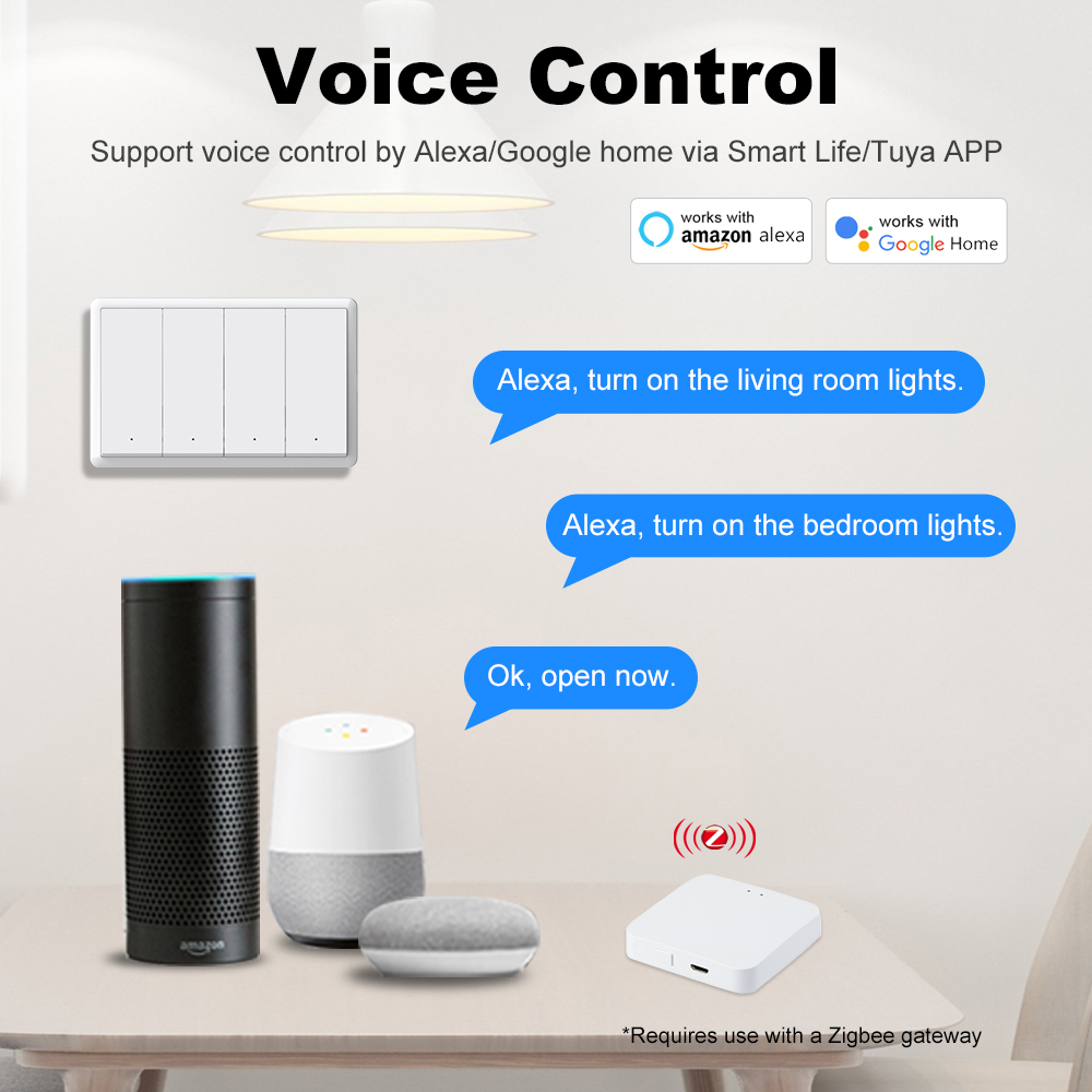 MANHOT ZigBee3.0 สวิตช์อัจฉริย - Tuya Smart Switch บทวิจารณ์และราคา